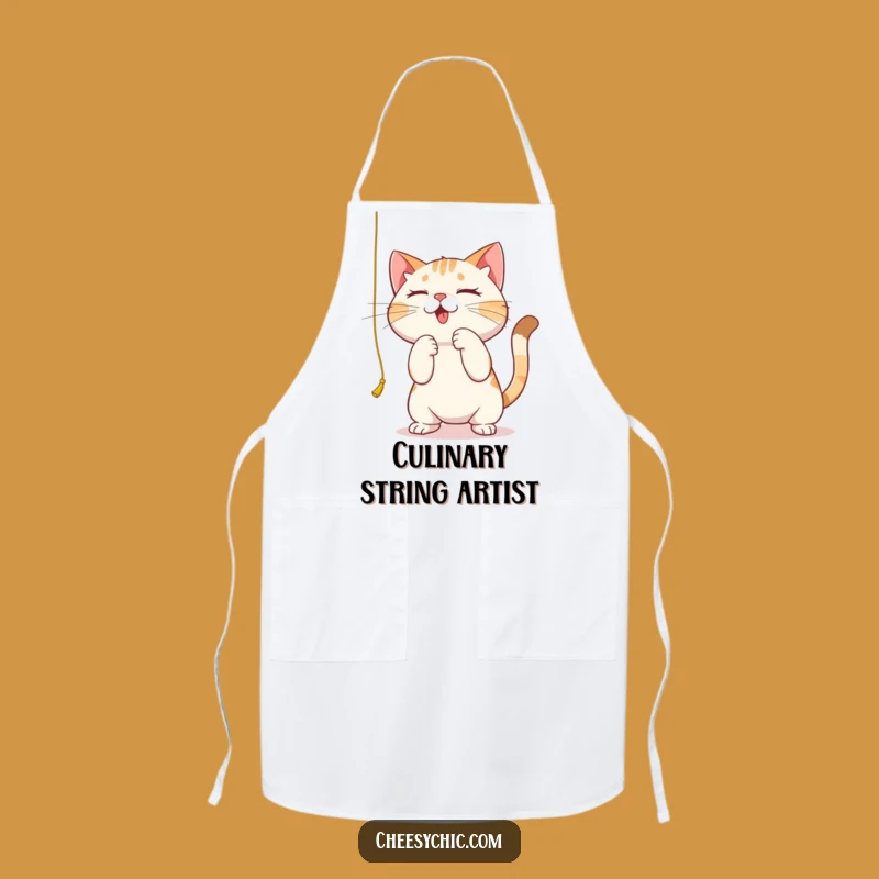 Funny Focused Cat Apron - Tackle Tasks with Feline Intensity