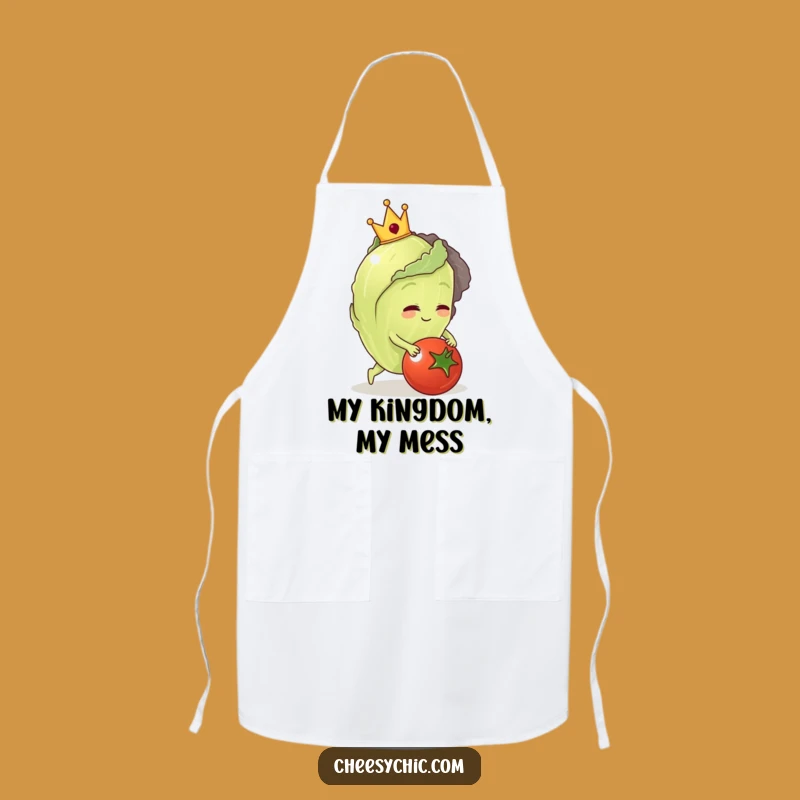 Funny Lettuce King Tripping Apron: Cook Up Laughs in the Kitchen