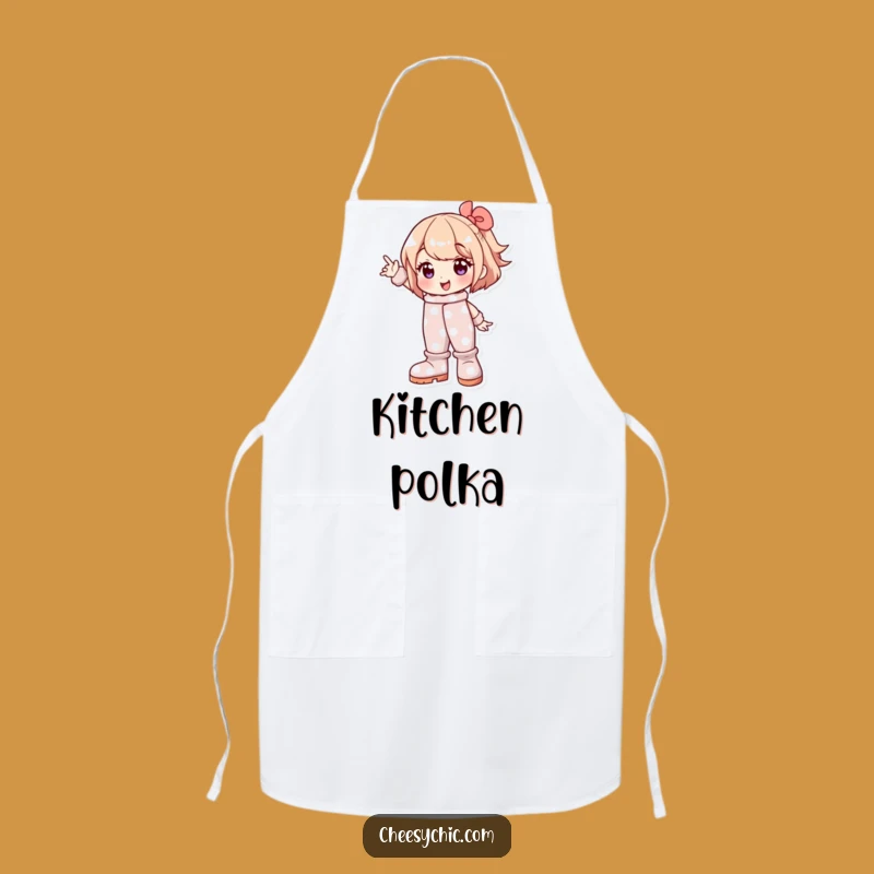 Funny Polka Dot Boots Apron: Cook with Confidence and Humorous Style