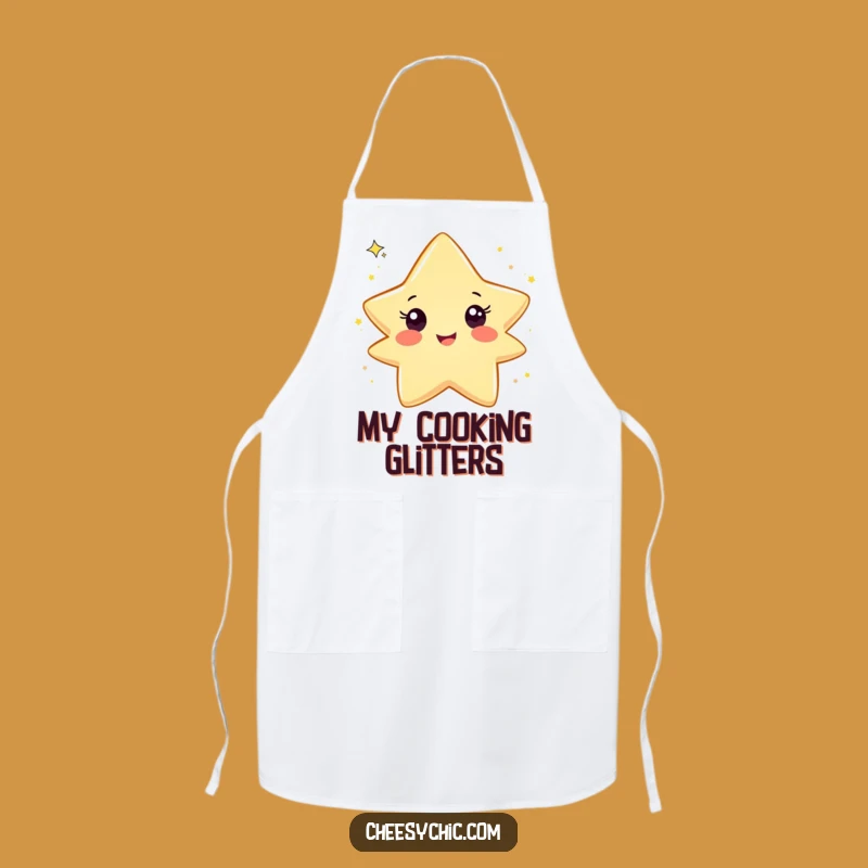 Funny Star Glitter Apron, a Hilarious Kitchen Essential for Fun Cooks
