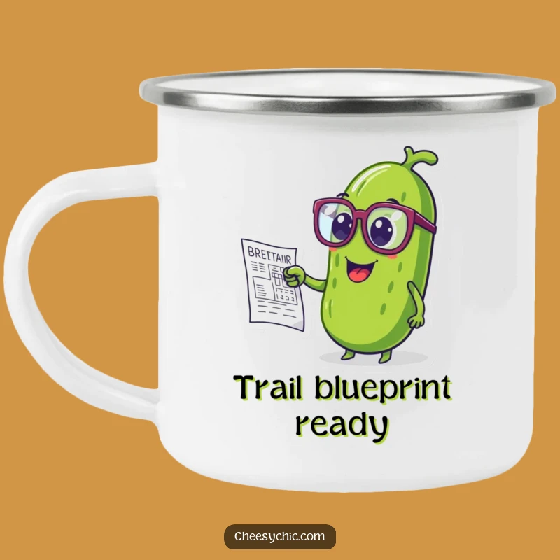 Funny Pickle Genius Camping Mug: Smart Sips for Outdoor Thinkers