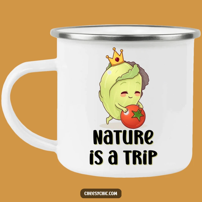 Funny Lettuce King Tripping Camping Mug: Adventure Humor for the Trail