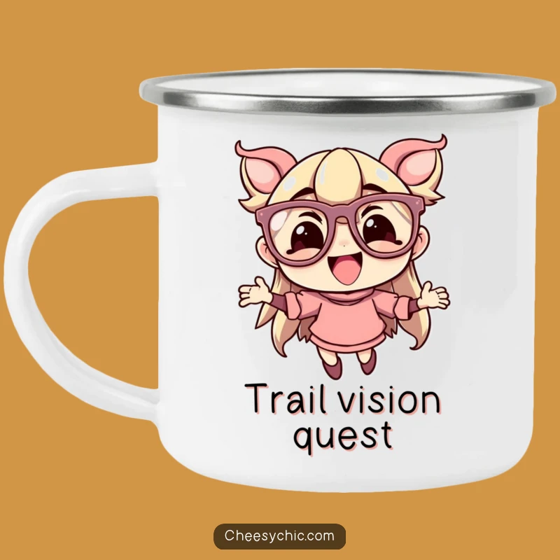 Funny Flamboyant Glasses Character Camping Mug - Leap with Delight Outdoors