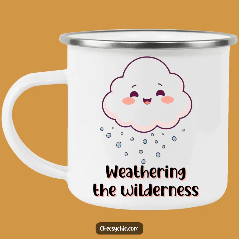 Durable Funny Cloud Juggling Camping Mug - Sip Cheer Under Open Skies