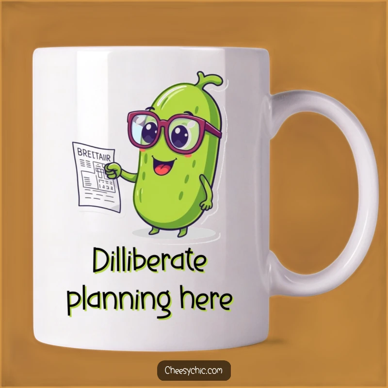 Funny Pickle Genius Mug: Smart Humor for Your Daily Brew