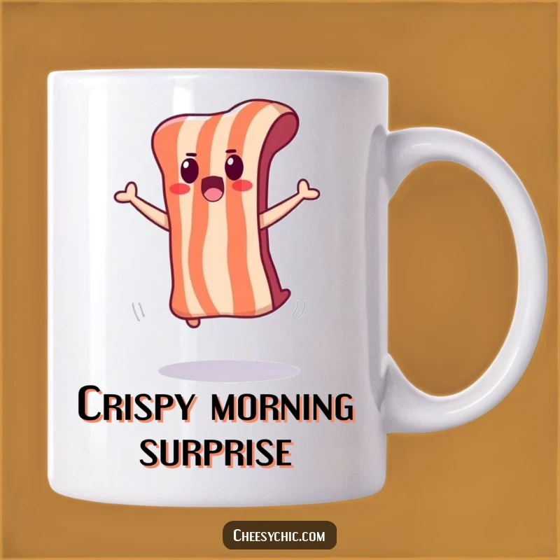 Funny Surprised Bacon Mug: Jump Into Your Morning With Laughs
