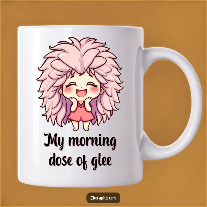 Funny Giggling Wig Character Mug: Hilarious Gift for Uncontrollable Laughter Lovers