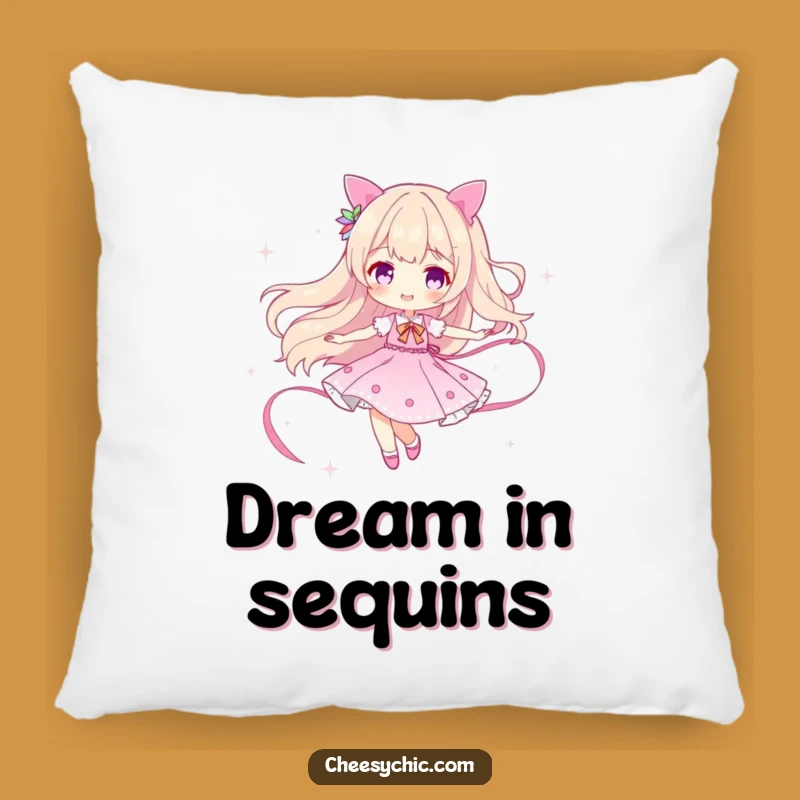 Funny Sparkle Twirler Pillow: Cozy Comfort with Dazzling Humor