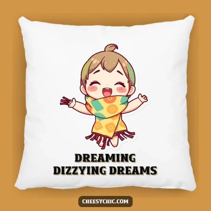 Funny Patterned Scarf Pillow - Comfy, Hilarious Accent for Cheerful Rooms