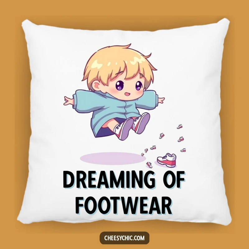 Funny Shoe Cascade Pillow: Cozy Character Decor, Adorable Gift