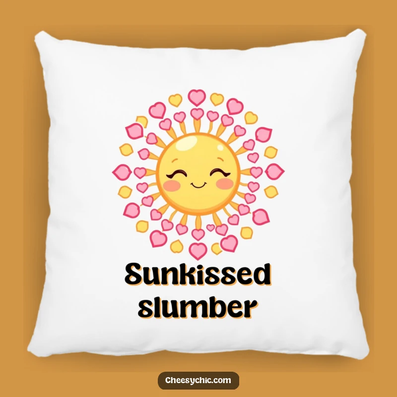 Comfy Funny Winking Sun Pillow - Cuddle Up with Warm Celestial Love