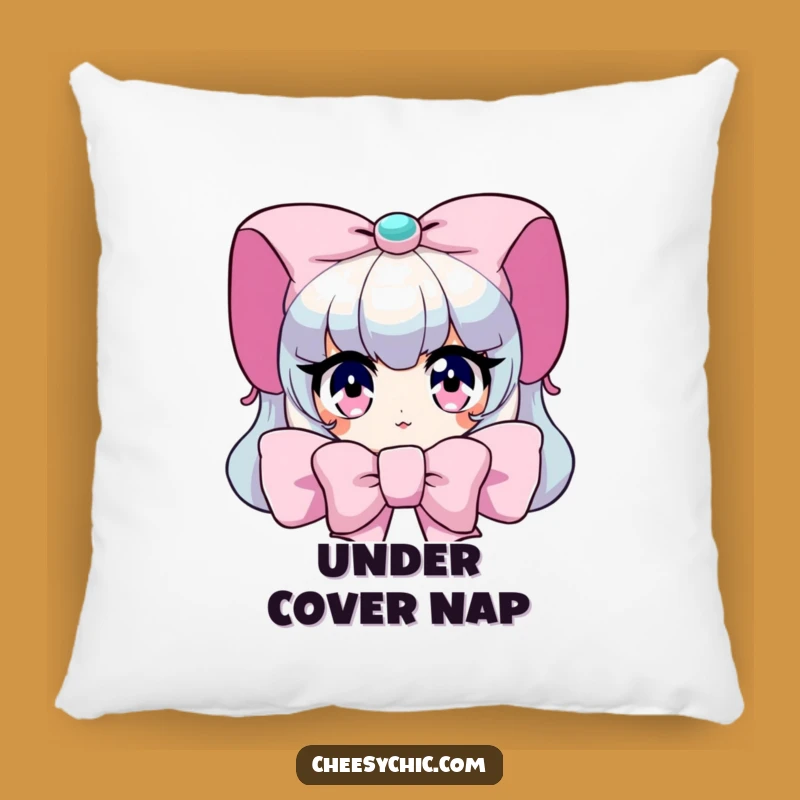 Funny Peeking Bow Pillow: Cozy Character Comfort, Gift of Cuteness