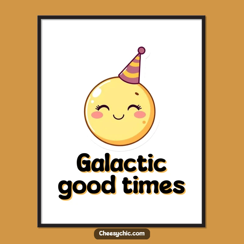 Funny Moon Party Hat Digital Art - Instant Celestial Joy for Your Space