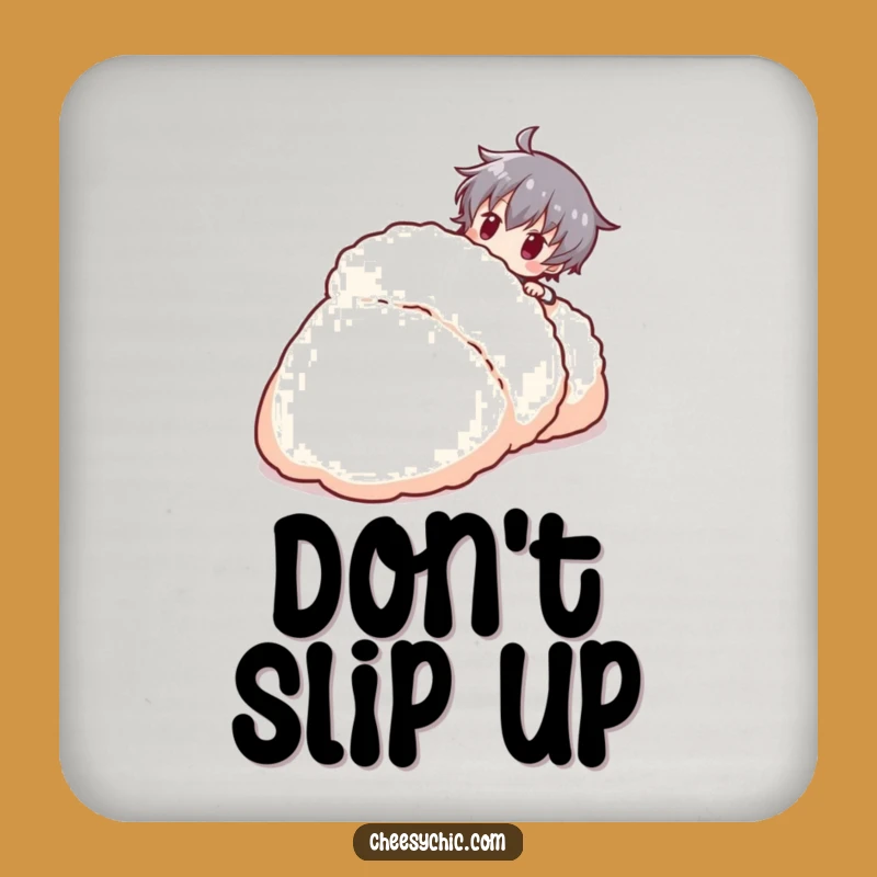Funny Tripping Character Coaster: Protect Surfaces with Humor