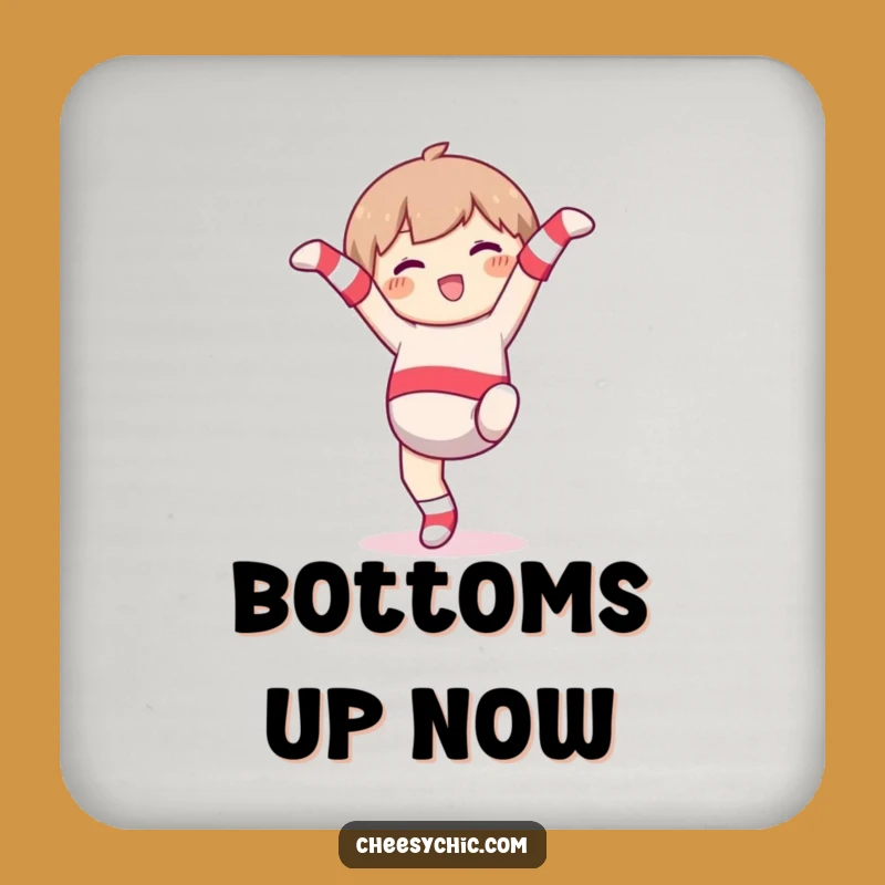 Funny Mismatched Socks Cartwheel Coaster: Protect Surfaces with Glee, Gift