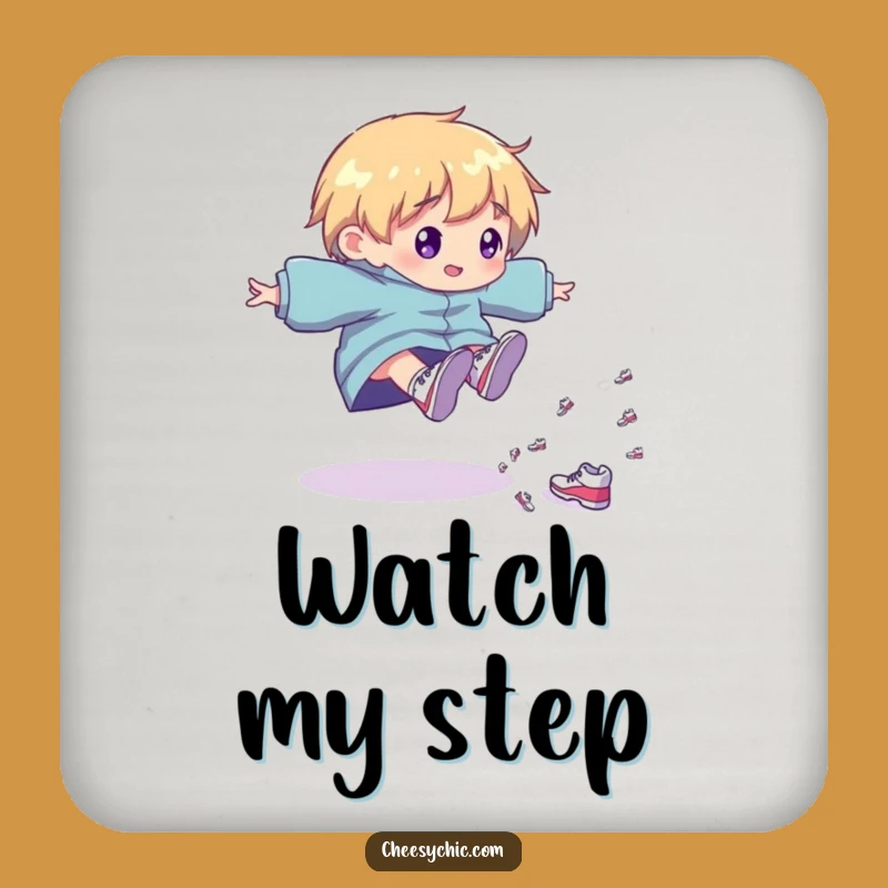 Funny Shoe Cascade Coaster: Protect Surfaces with Character Charm, Gift