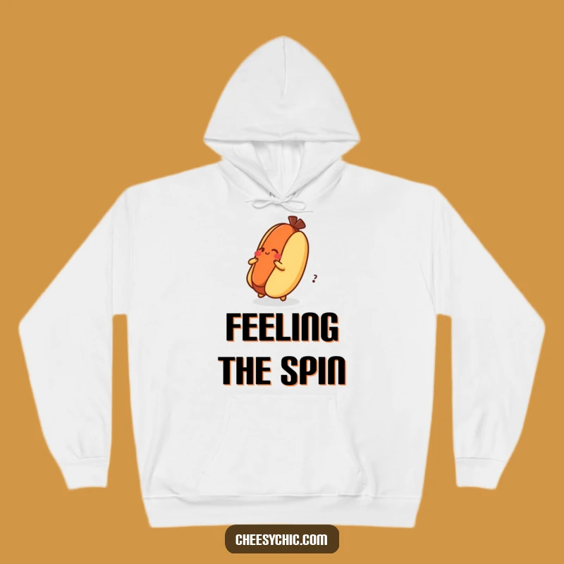Cozy Funny Dizzy Hot Dog Hoodie: Warmth with Playful Energy