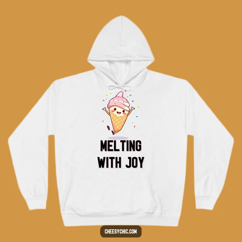Funny Ice Cream Cartwheel Hoodie - Cozy Sprinkles Sweatshirt