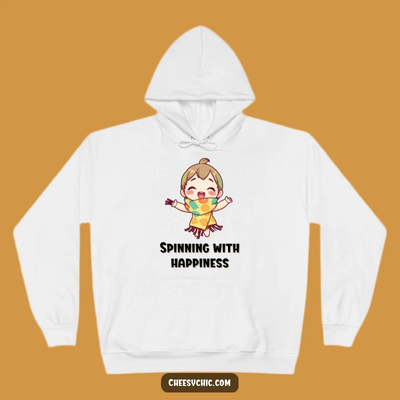 Funny Patterned Scarf Hoodie - Cozy, Hilarious Comfort for the Joyful Spirit