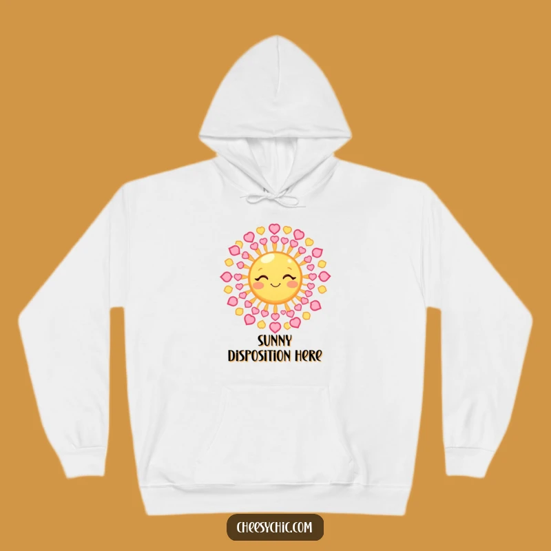 Cozy Funny Winking Sun Hoodie - Stay Warm with Loving Celestial Vibes