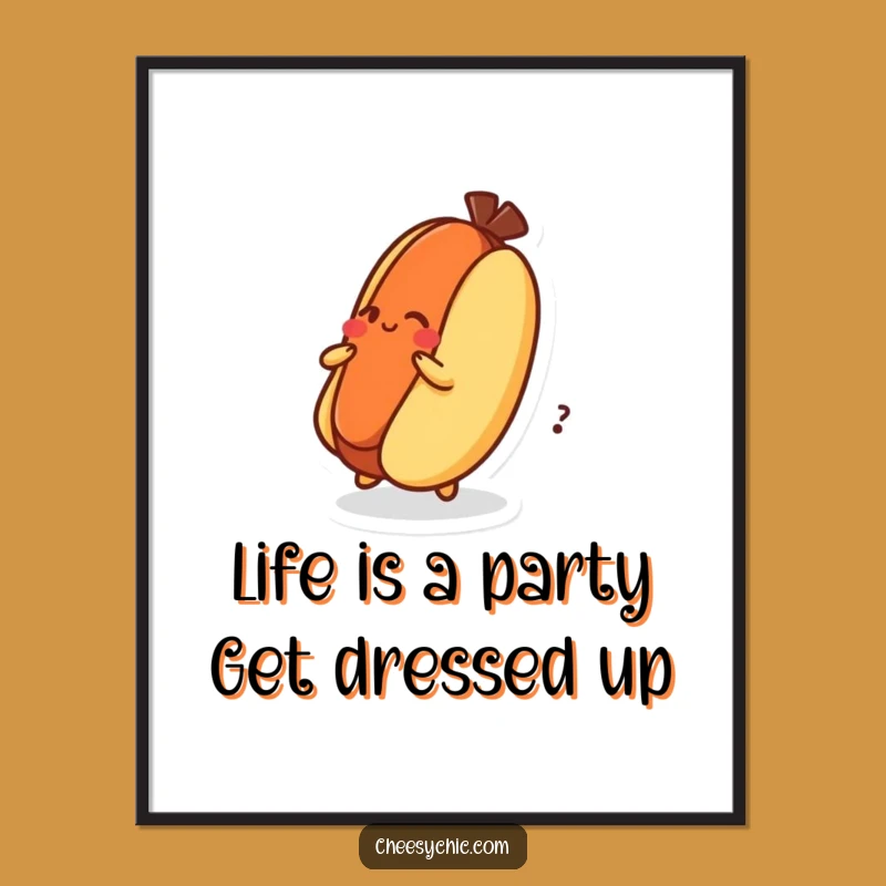 Free Printable Funny Hot Dog Wall Art: Dizzy Diner Decor Downloadable Art