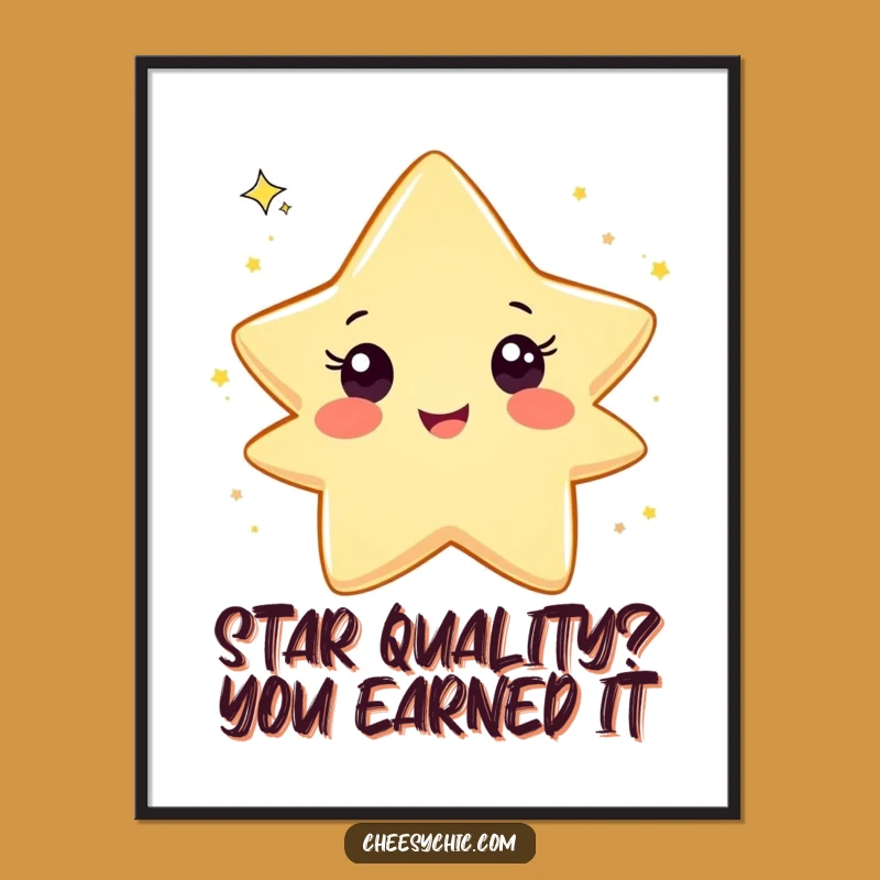 Free Printable Star Wall Art: Funny Glitter Toss Downloadable Decor for a Cheerful Space