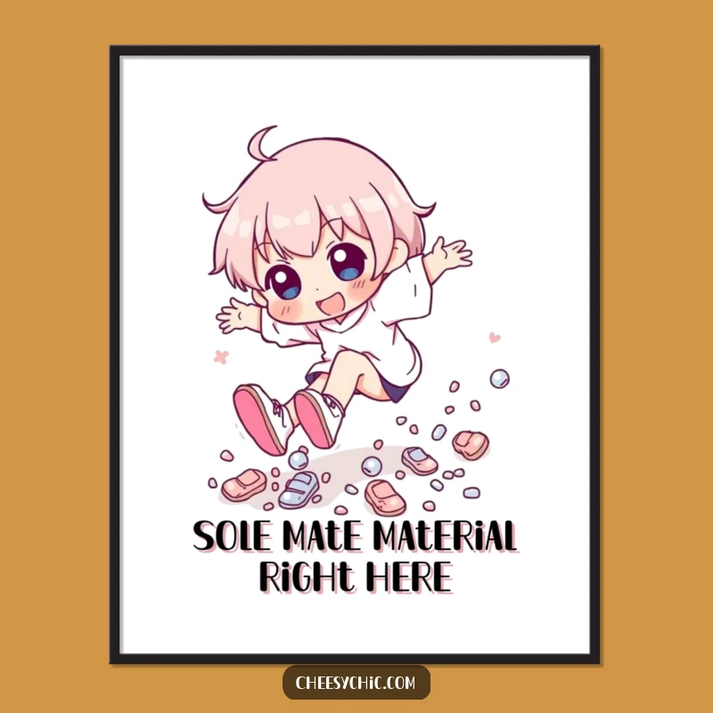 Free Printable Tripping Shoes Funny Wall Art - Humorous Downloadable Decor