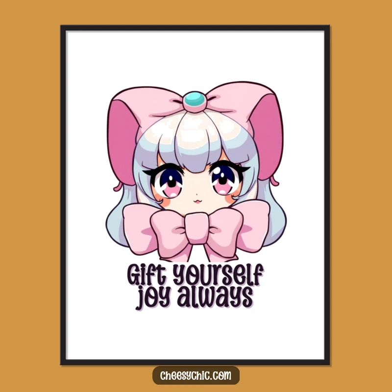 Mysterious Bow Free Printable Wall Art: Sparkle Eyes Decor, Downloadable Art