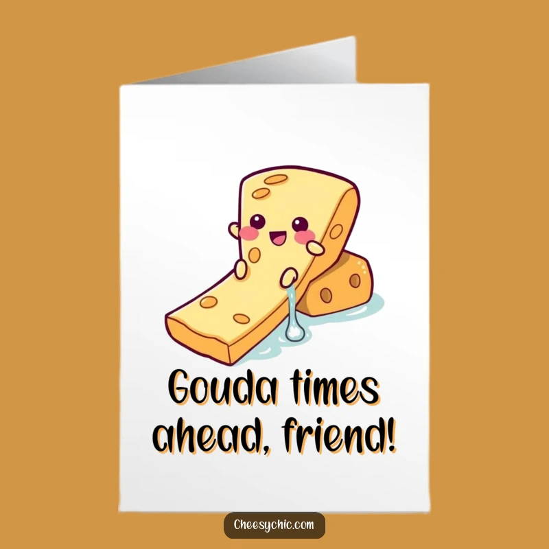 Free Printable Funny Cheese Birthday Card: Hilarious Waterslide Cheese Downloadable Gift