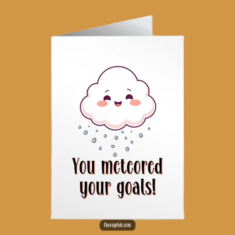Free Printable Cloud Congrats Card - Juggling Droplets Downloadable Gift