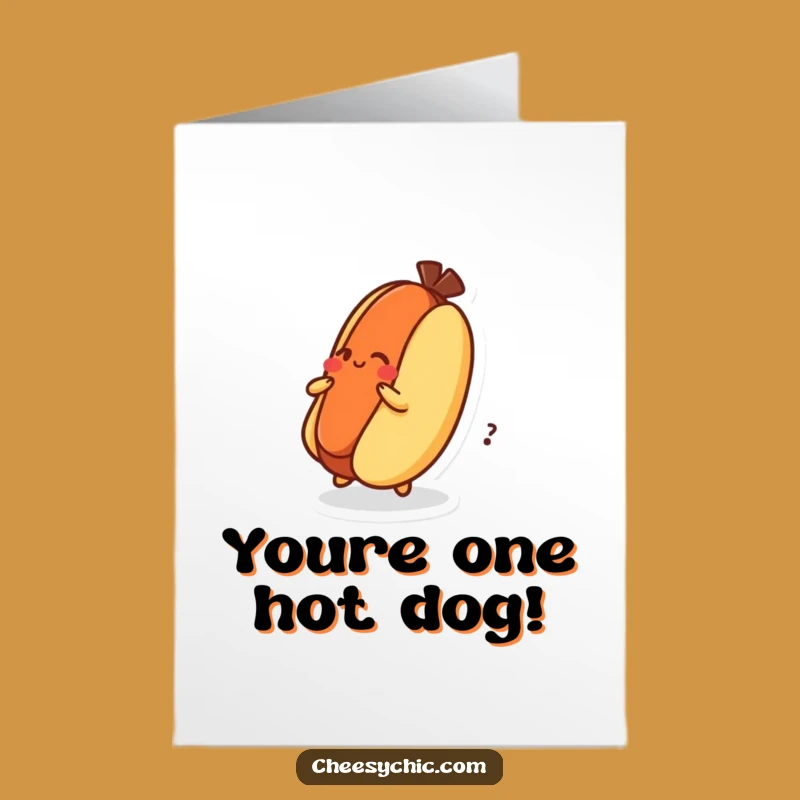 Free Printable Funny Hot Dog Congratulations Card: Spin to Win Downloadable Gift