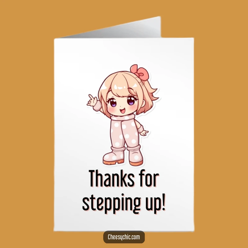 Free Printable Thank You Card: Goofy Boots Character Downloadable Gift