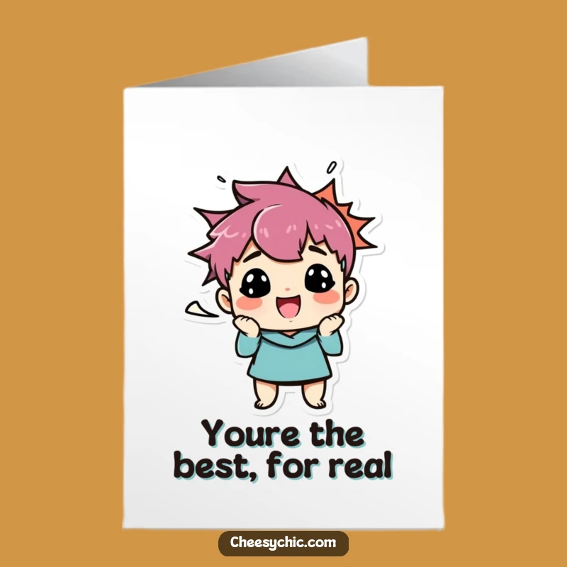 Free Printable Thank You Card: Funny Face Character - Express Gratitude with Humor