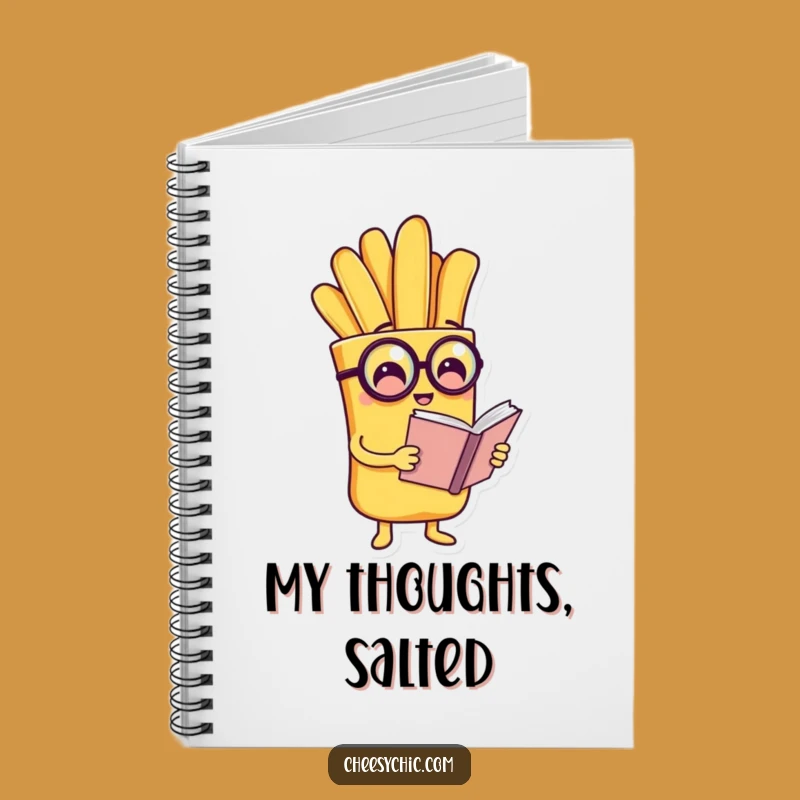 Funny French Fry Monocle Notebook: Jot Down Brilliant Ideas with This Intellectual Spud