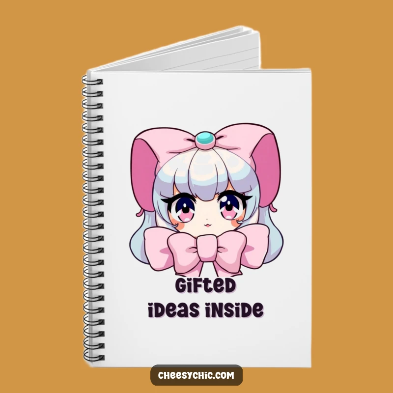 Funny Peeking Bow Notebook: Journal Your Secrets, Gift for Dreamers