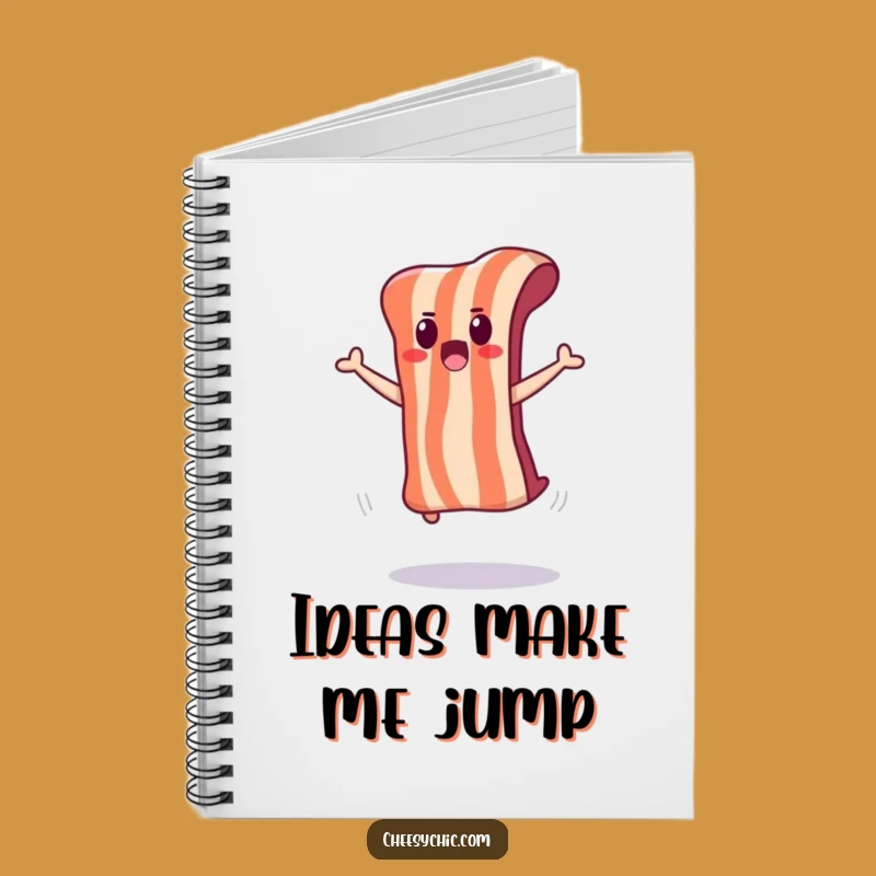 Funny Surprised Bacon Notebook: Jot Down Your Startled Thoughts