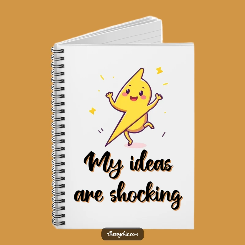 Funny Lightning Bolt Cartwheel Notebook - Jot Down Ideas with Electric Speed