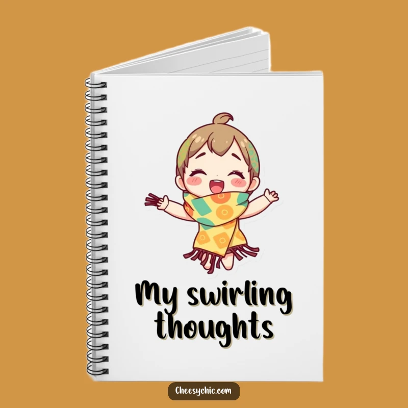 Funny Patterned Scarf Journal - Hilarious Notebook for Inspired Thoughts
