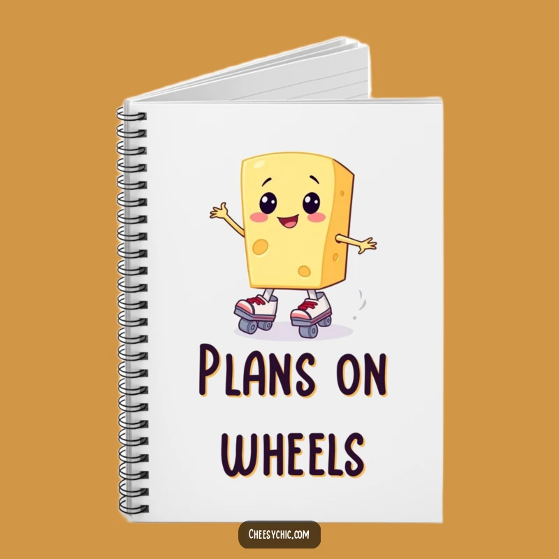 Funny Cheese Skater Notebook: Jot Down Ideas on Wheels