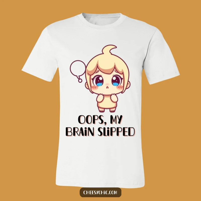 Funny Surprised Character T-Shirt - Wear Your Astonishment with This Hilarious Pop Culture Tee!