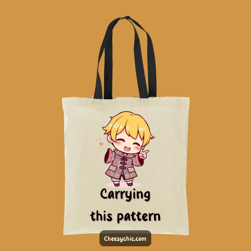 Funny Everyday Tote: Outfit Pointer Character - Ideal Funny Gift