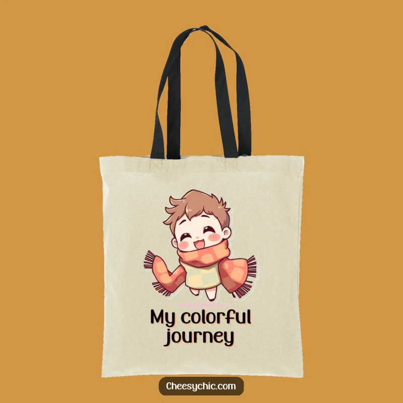 Funny Spinning Scarf Tote Bag: Carry Your Joy, Gift Accessory
